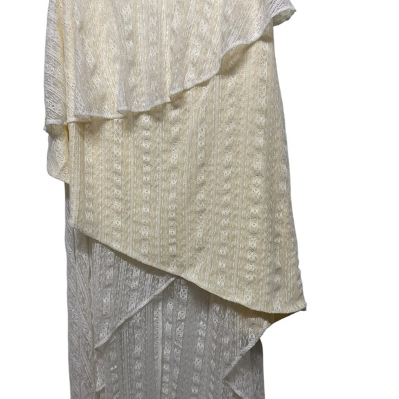 NWOT REVOLVE HOUSE OF HARLOW 1960 Tiered Lace Maxi Dress Ivory S - Picture 4 of 7